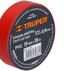 CINTA ASILANTE 3/4" X 19M COLOR ROJO