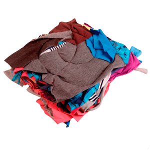 Trapo industrial de colores con costura