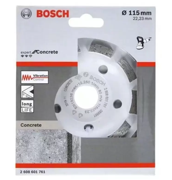 DISCO DIAMANTADO PULIR CONCRETO 115 X 22.23 X 5MM BOSCH (2.608.601.761)