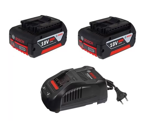KIT BOSCH 2 BATERIA 18V 4AH + CARGADOR GAL 1880 CV 1600A015TC000